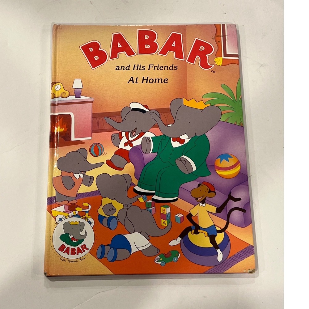 Babar and His Friends Hardcover Book 1990 JellyBean Press ISBN 0-517-05210-5